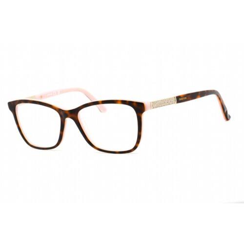 Swarovski Women`s Eyeglasses Cat Eye Dark Havana/gold Strass Frame SK5117 056