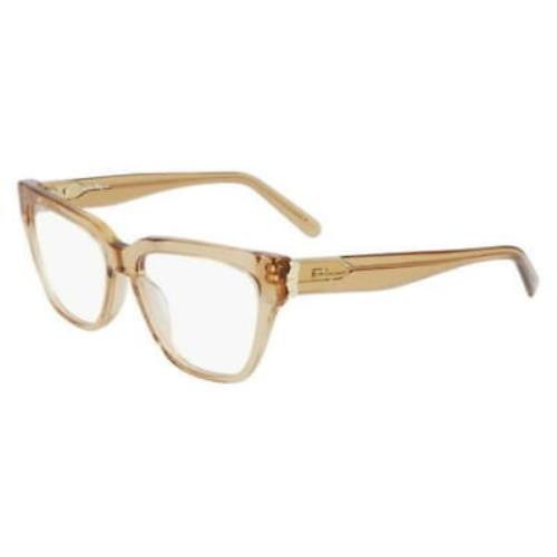 Salvatore Ferragamo SF2893 261 Crystal Caramel Eyeglasses 53/16/140