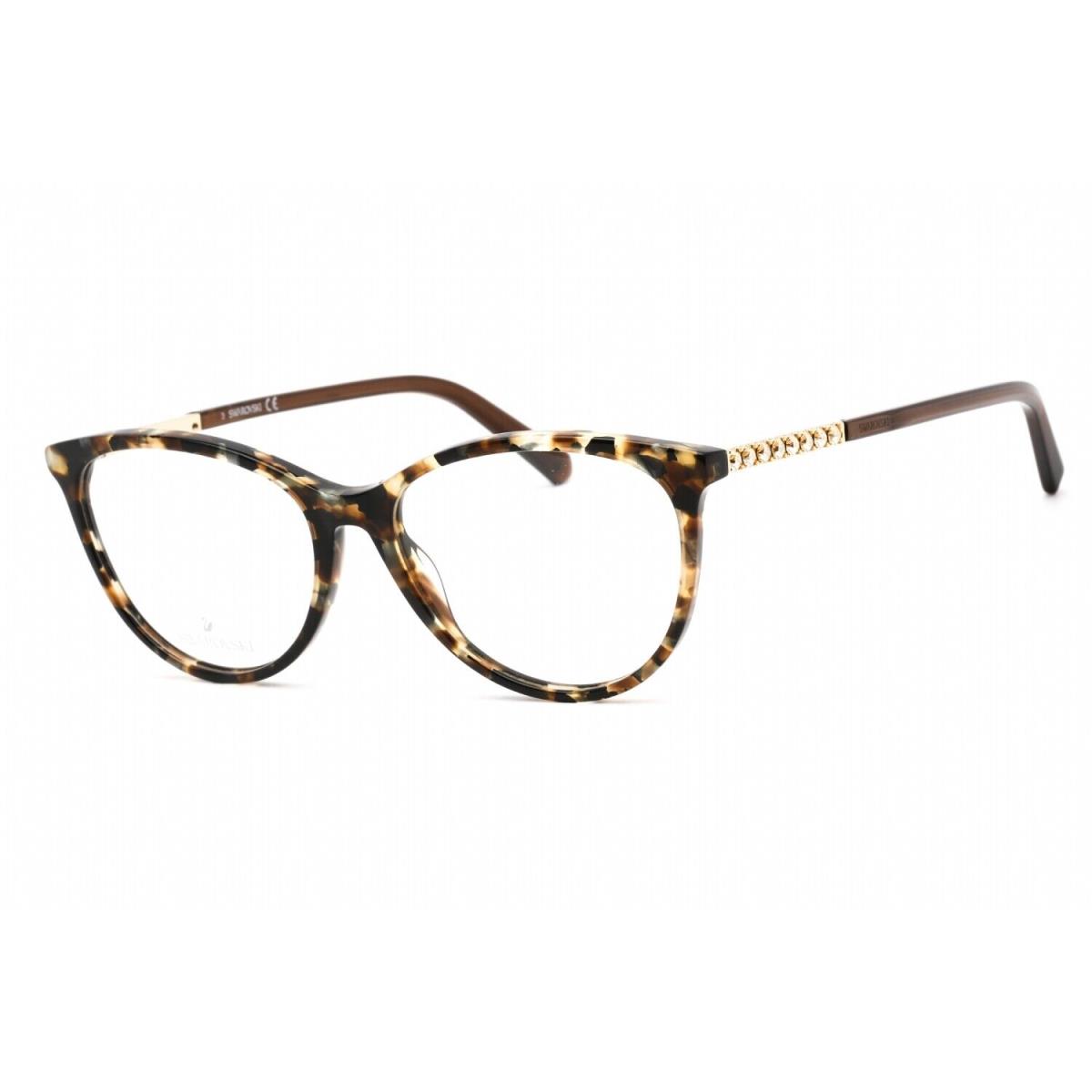 Swarovski SK5396 055 Eyeglasses Colored Havana Frame 52 Mm