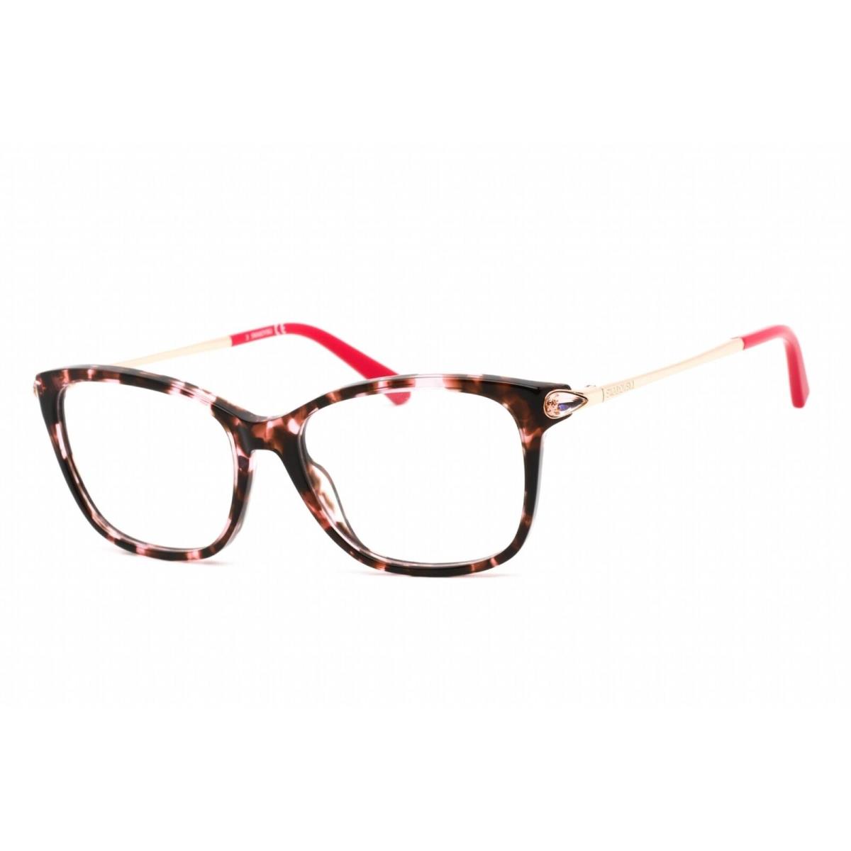 Swarovski Women`s Eyeglasses Full Rim Colored Havana Frame 49 mm SK5350 055