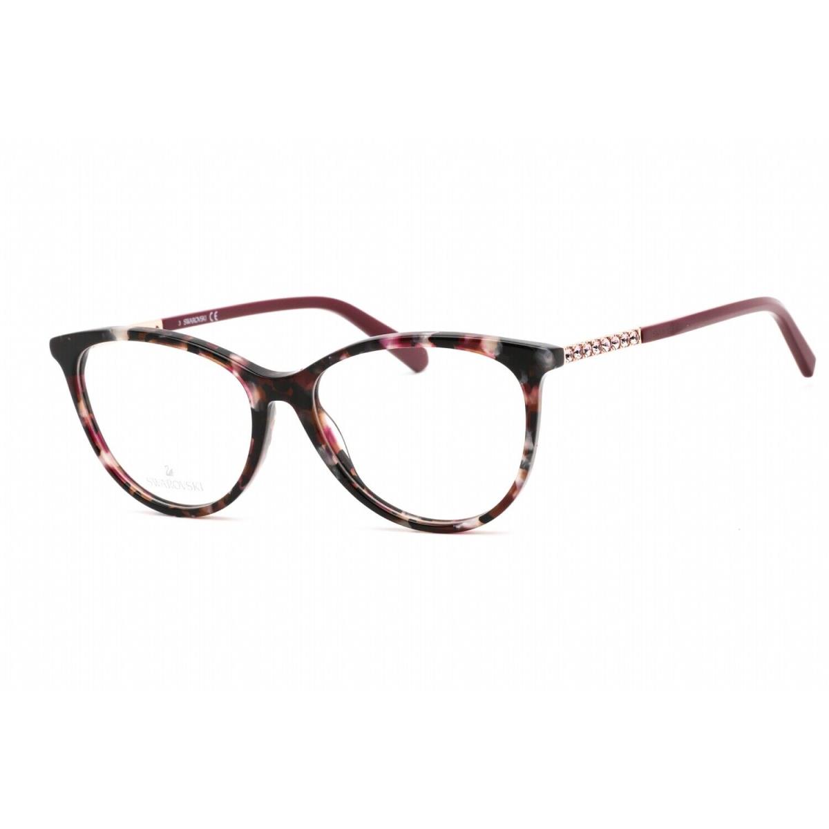 Swarovski SK 5396 55B Eyeglasses Colored Havana Frame 52mm