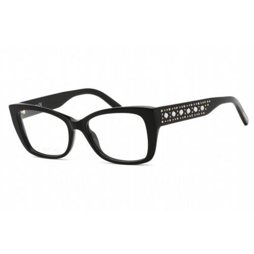 Swarovski Women`s Eyeglasses Cat Eye Shape Shiny Black Plastic Frame SK5452 001