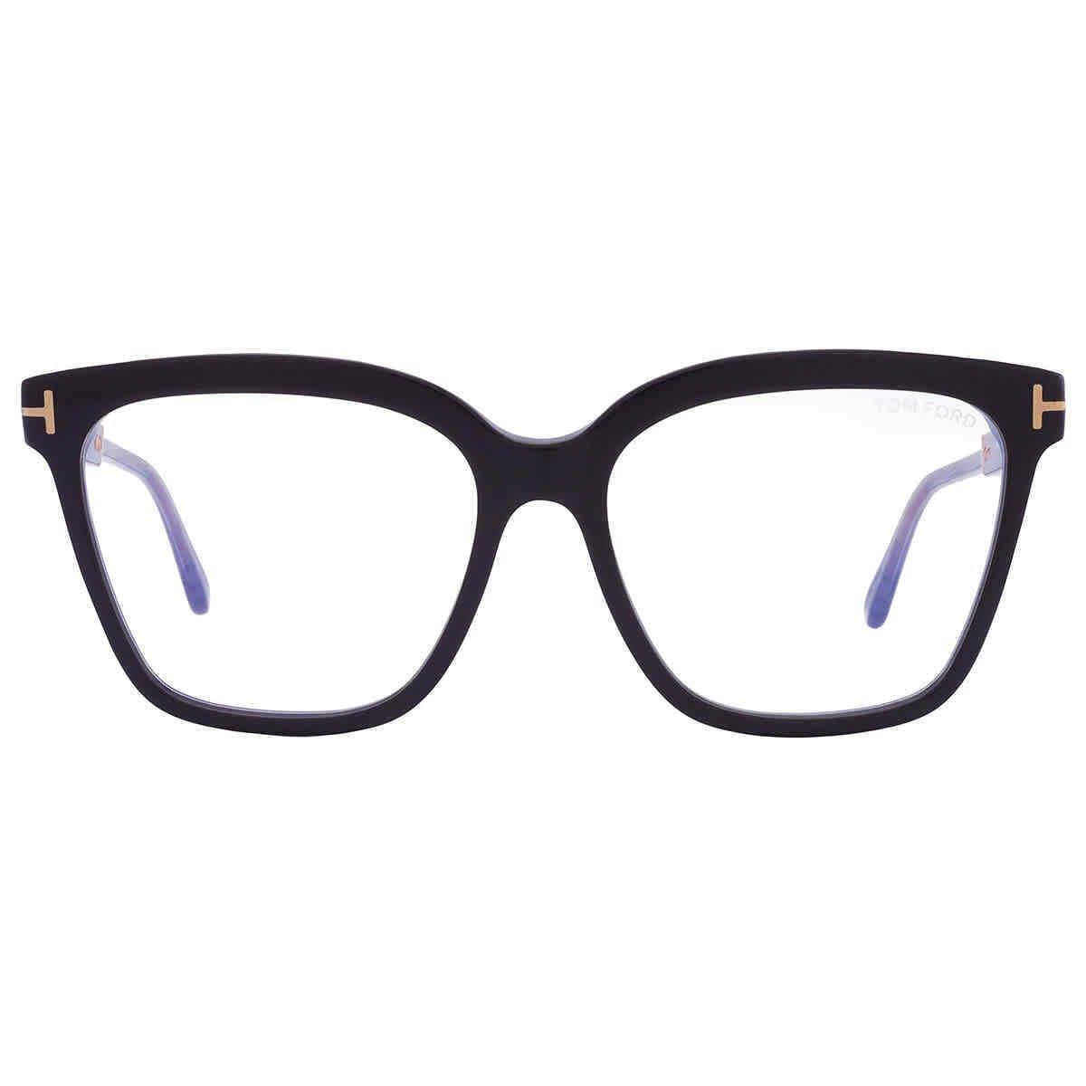 Tom Ford Blue Light Block Square Ladies Eyeglasses FT5892-B 001 56