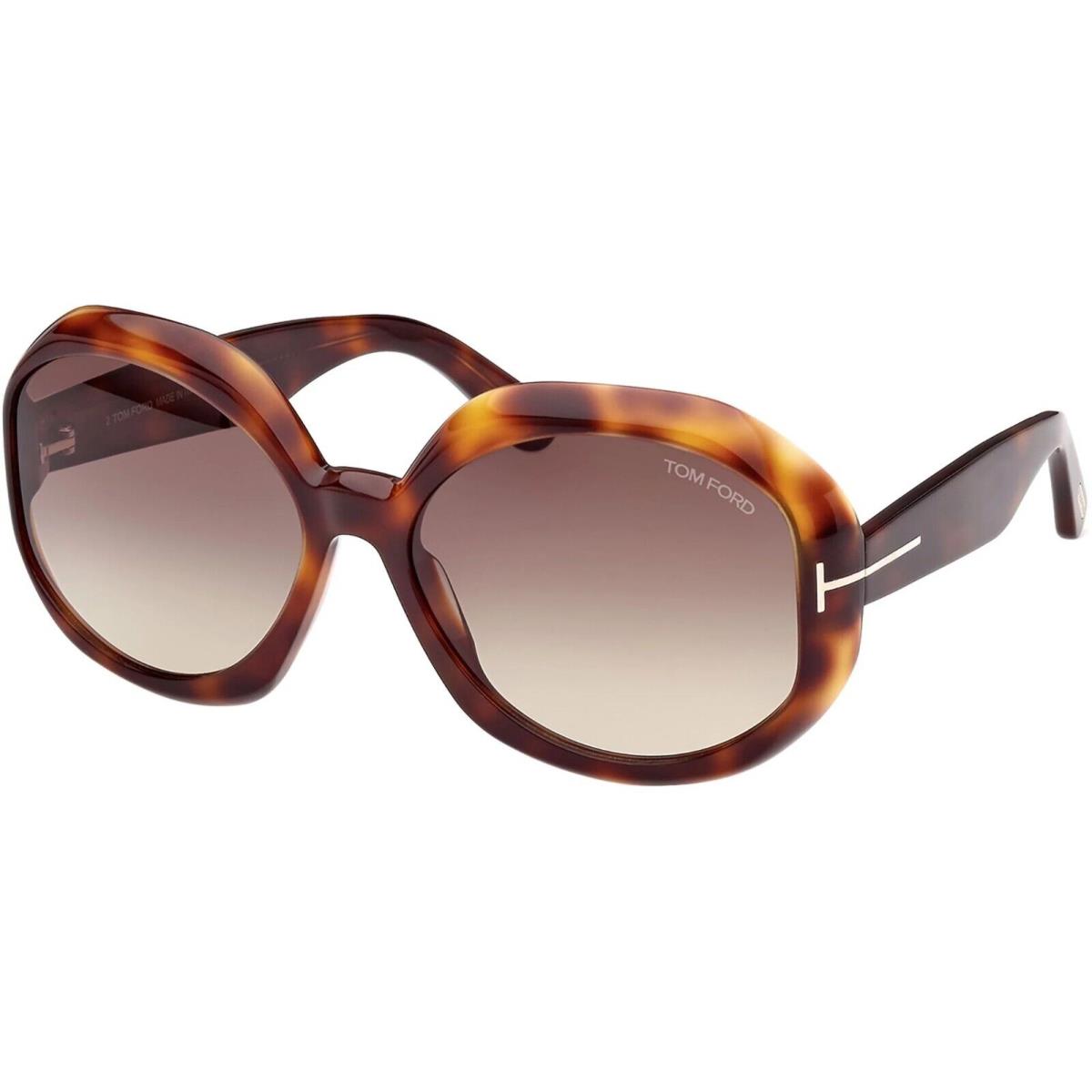 Tom Ford Sunglasses Georgia 02 FT1011 52B Dark Havana Smoke Gradient 62 MM