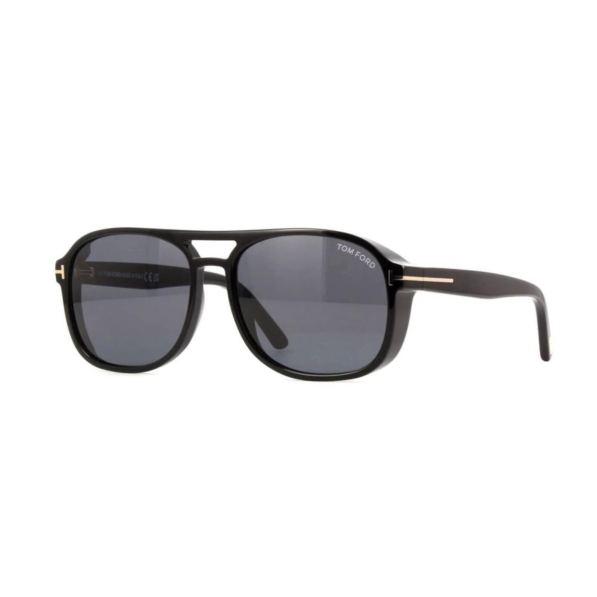 Tom Ford Rosco FT 1022 Shiny Black/grey 01A Sunglasses