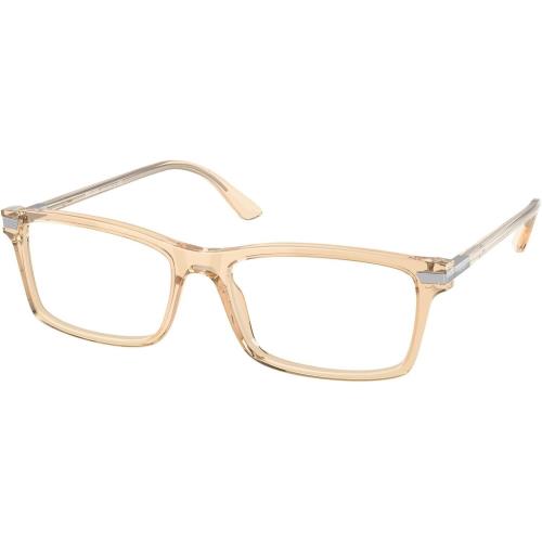 Eyeglasses Prada PR 3 YV 01N1O1 Trasparent Brown 56x17x150mm