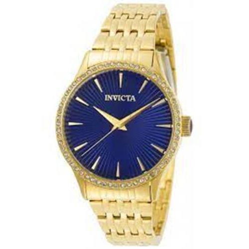 Women`s 31947 Pro Diver Quartz Blue Dial Gold Tone Invicta Casual Wrist Watch