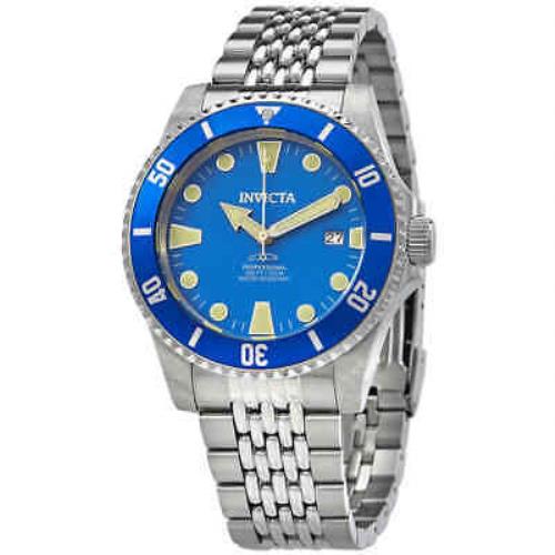 Invicta Pro Diver Automatic Blue Dial Stainless Steel Men`s Watch 33503