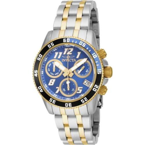 Invicta 15507 40mm Pro Diver Swiss Chronograph Blue Dial Bracelet Mid-size Watch