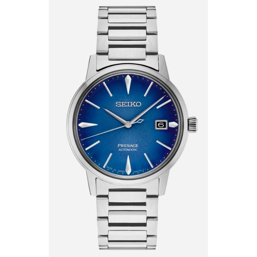 Seiko Presage Automatic Blue Dial Stainless Steel Men s Watch SRPJ13