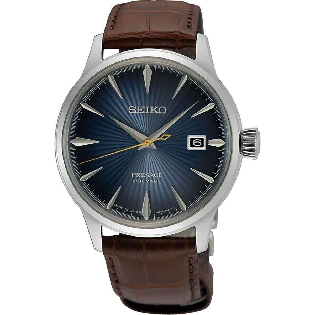 Seiko Men`s Presage Cocktail Midnight Blue Moon Automatic Watch SRPK15