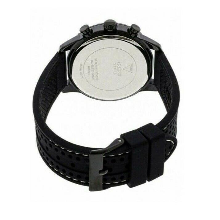 Guess Marina Women`s Black Silicone Strap Dial Analog Quartz Wrist Watch W1025L3