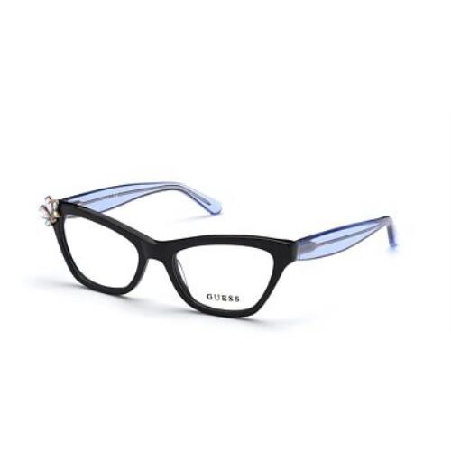 Guess GU2836-001-51mm Black Blue Eyeglasses