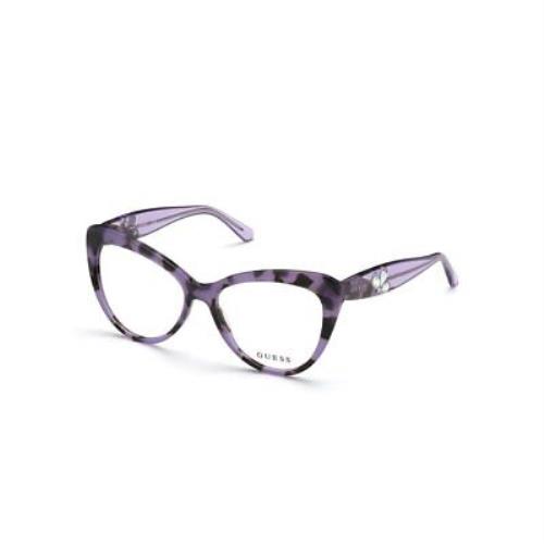 Guess GU2837-083-53mm Havana Purple Eyeglasses