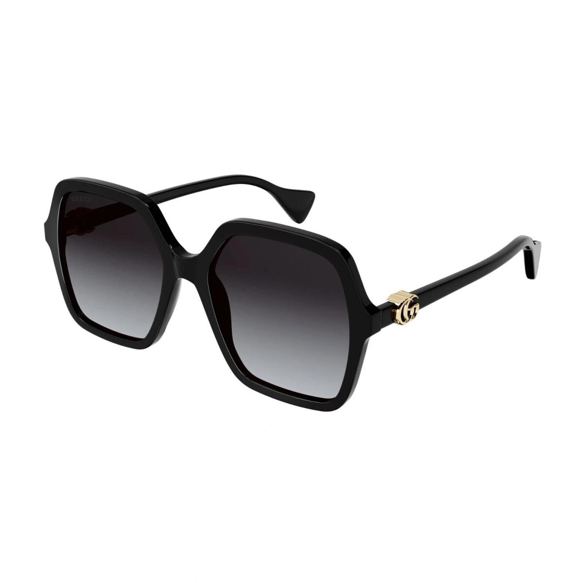 Gucci GG1072SA 001 Black Frame - Grey Lens Women`s Sunglasses 56MM