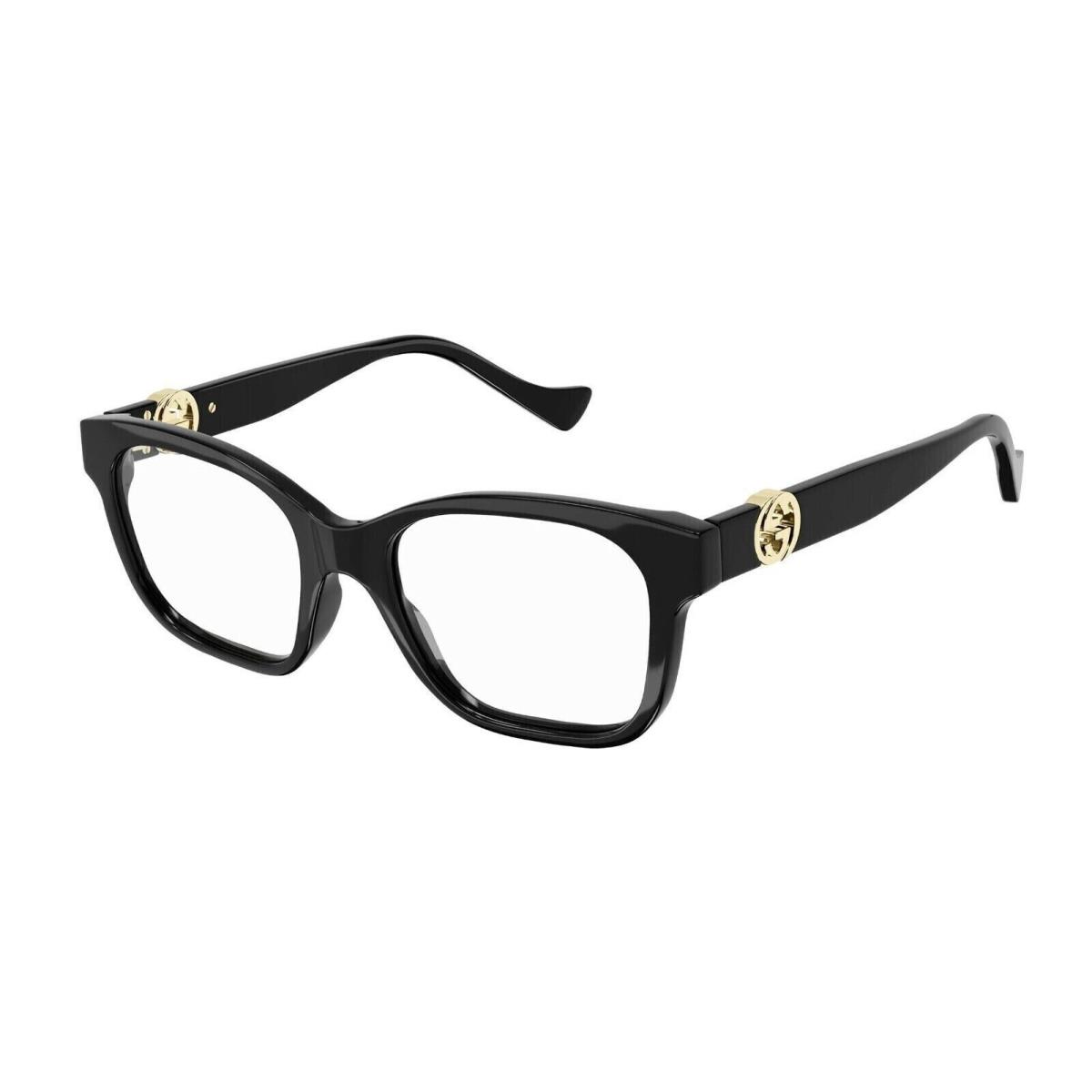 Gucci GG1025O 001 Black Gold Eyeglasses 51mm with Gucci Case