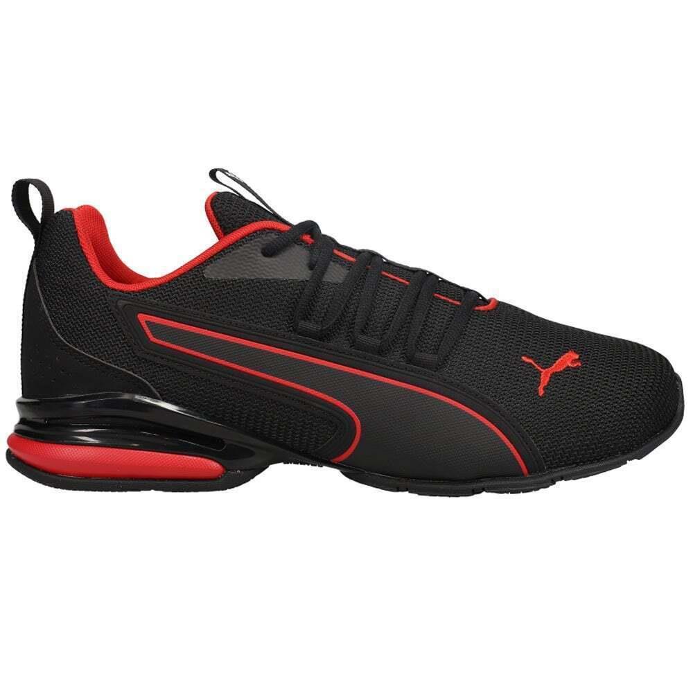 Puma Mens Axelion Nxt Athletic Shoes 195656 01 - BLACK/URBAN RED