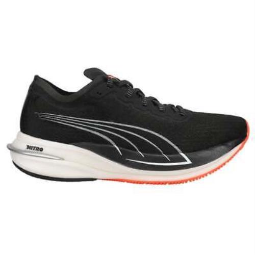 Puma Deviate Nitro Running Womens Black Sneakers Athletic Shoes 194453-02 - Black