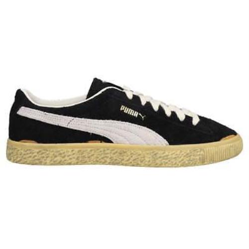Puma Suede Vtg The Neverworn Lace Up Mens Black White Sneakers Casual Shoes 38
