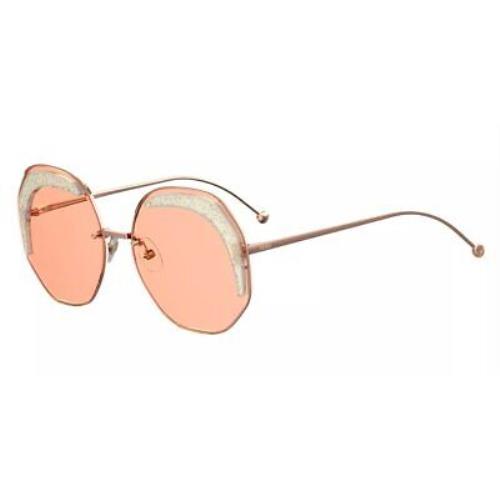 Fendi Glass FF 0358/S Rose Gold/pink 63/19/140 Women Sunglasses