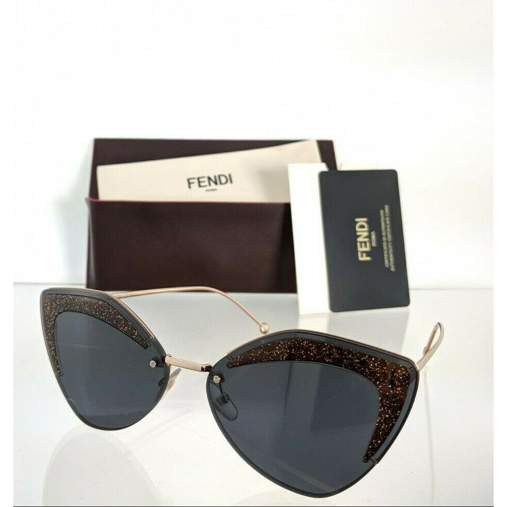 Fendi FF 0355/S Sunglasses KB7IR Rose Gold Frame 0355