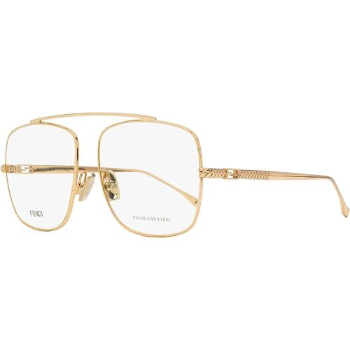 Fendi Square Eyeglasses FF0445 Ddb Copper-gold 57mm 445