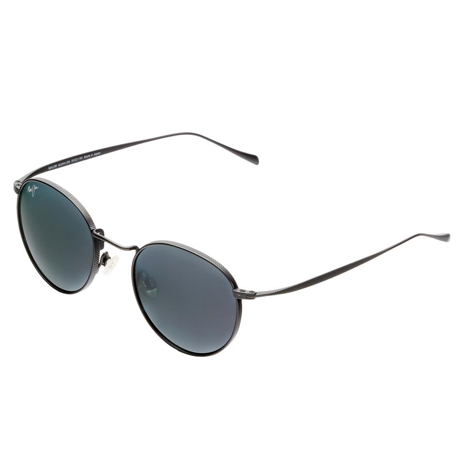 Maui Jim Nautilus 544-2M Matte Black Neutral Grey Polarized Sunglasses Small