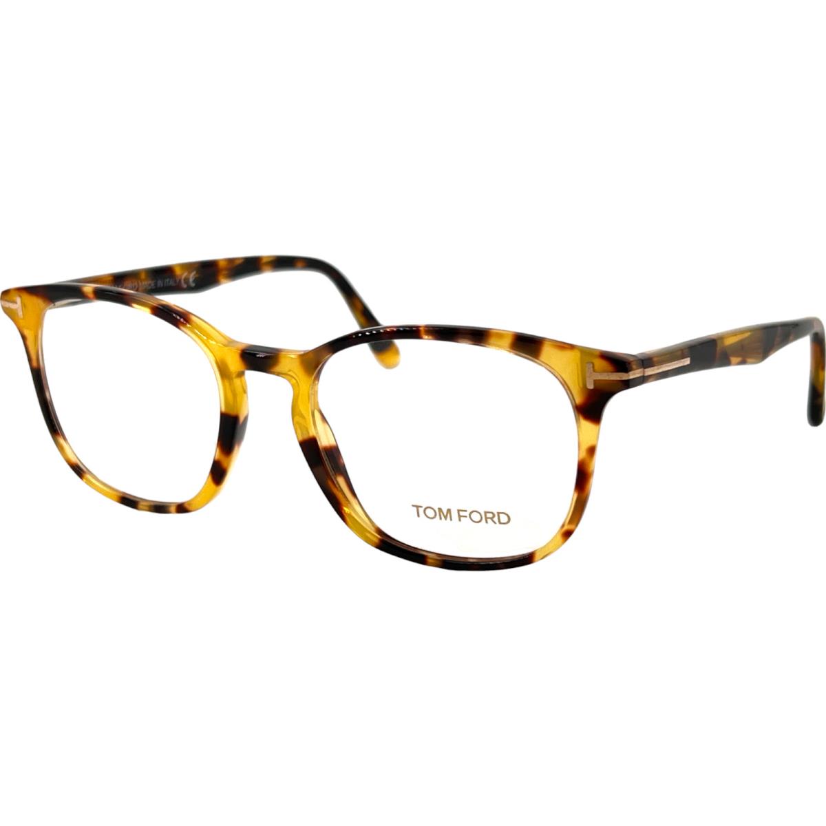 Tom Ford TF5505 Mens Plastic Eyeglass Frame 053 Blonde Havana 52-19 w Case