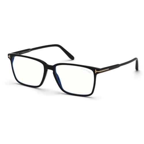 Tom Ford FT 5696 FB 001 Shiny Black Eyeglasses 56/16/145 with Tom Ford Case