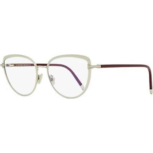 Tom Ford Blue Block Eyeglasses TF5741B 016 Palladium/burgundy 55mm FT5741