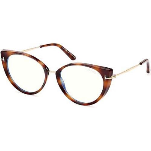 Tom Ford FT5815-B-053-54 Blonde Havana Blue 54mm