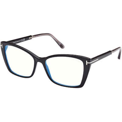 Tom Ford FT5893-B-001-55 Shiny Black Eyeglasses