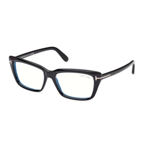 Tom Ford FT5894-B-001-56 Shiny Black Eyeglasses
