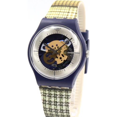 Swiss Swatch Originals Watch My Fabric Skeleton Watch 41mm SUON129