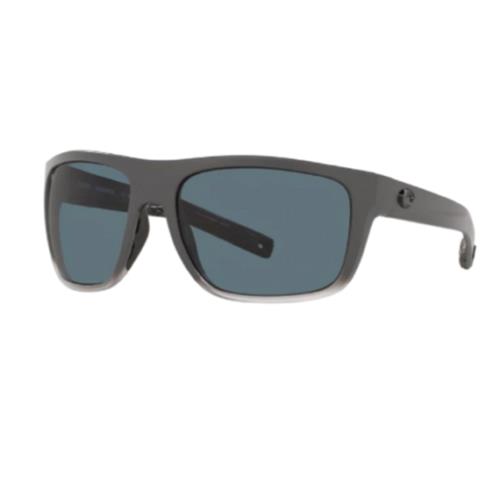 Costa Del Mar Broadbill Wrap Sunglasses Fade Gray Men`s 06S9021-902105-BRB2770C - Frame: Gray, Lens: Gray