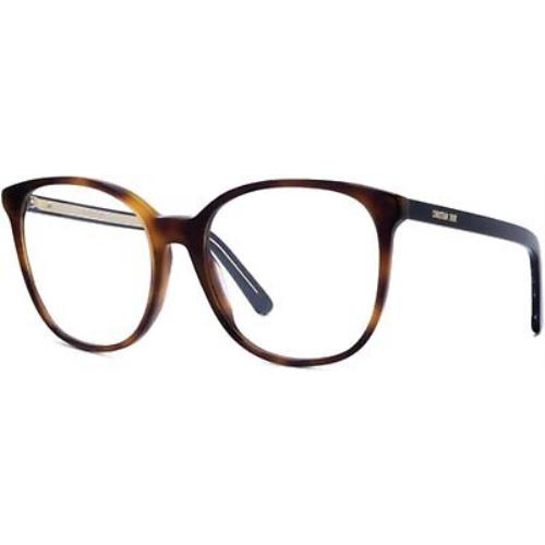 Dior Diorspirito SI Eyeglasses Color 2600 Shiny Honey Havana Size 57MM - Frame: Brown