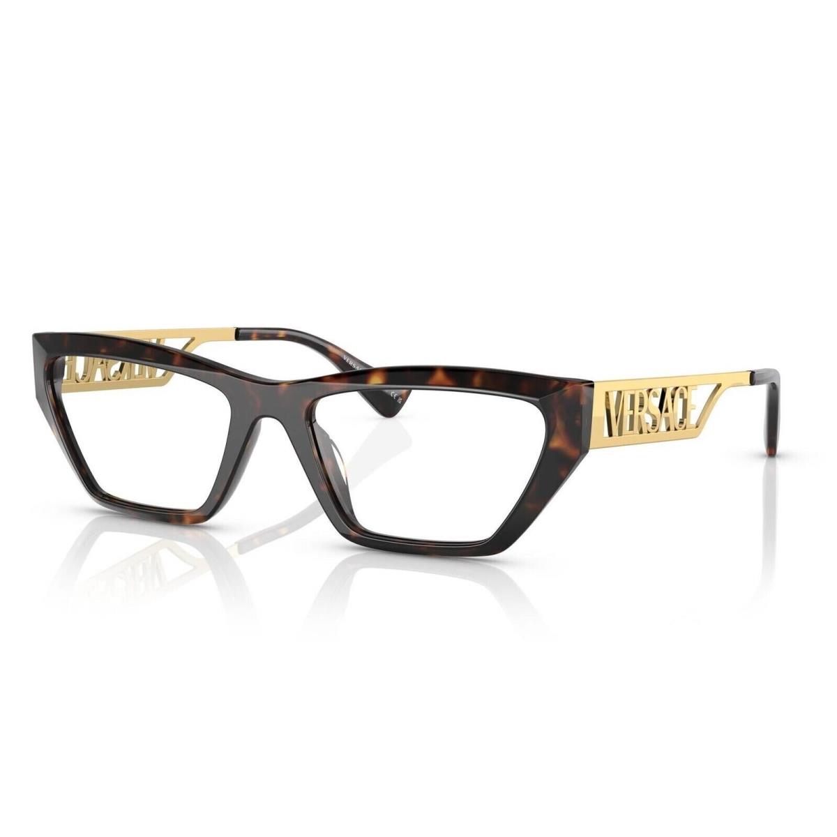 Versace VE3327U 108 Havana Gold 55/18/145 Eyeglasses