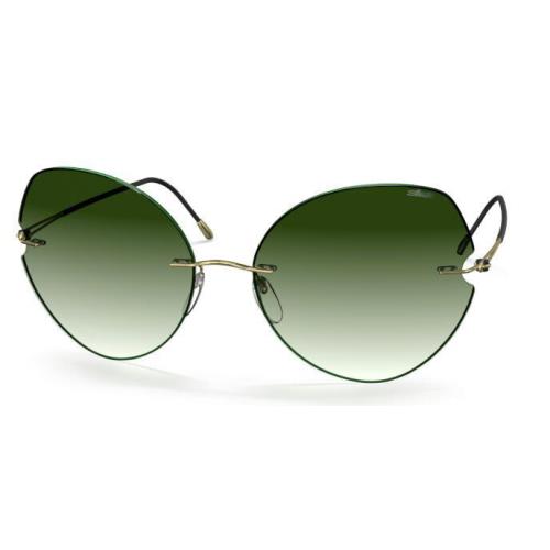 Silhouette Sunglasses Fisher Island 8182 Green Gr 60MM-17MM-135MM 8182-75-8540