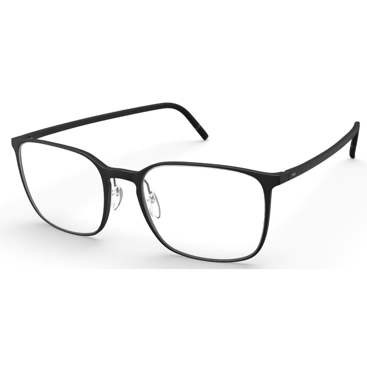 Silhouette Eyeglasses Pure Wave Black Cotton 52MM-19MM-145MM 2954-75-9060-52MM