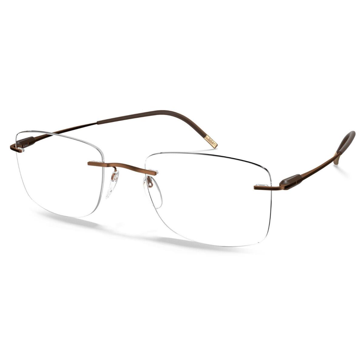 Silhouette Eyeglasses Purist Harmonious Brown 56MM-19MM-150MM 5561-BS-6040-56MM$
