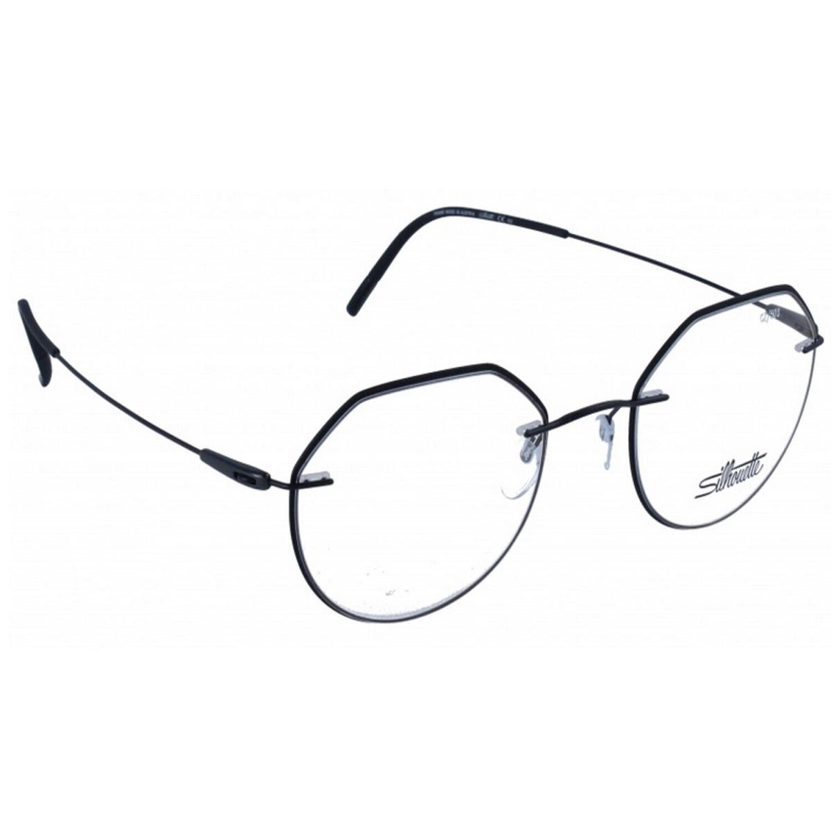 Silhouette Eyeglasses Dynamics Colorwave 50/21/150 Black 5500/GZ-9240