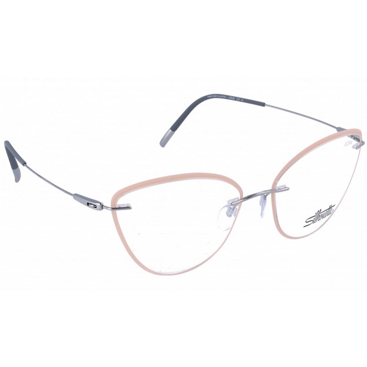 Silhouette Eyeglasses Dynamics Colorwave 54/17/135 Titanium/salmon 5500/JC-7310