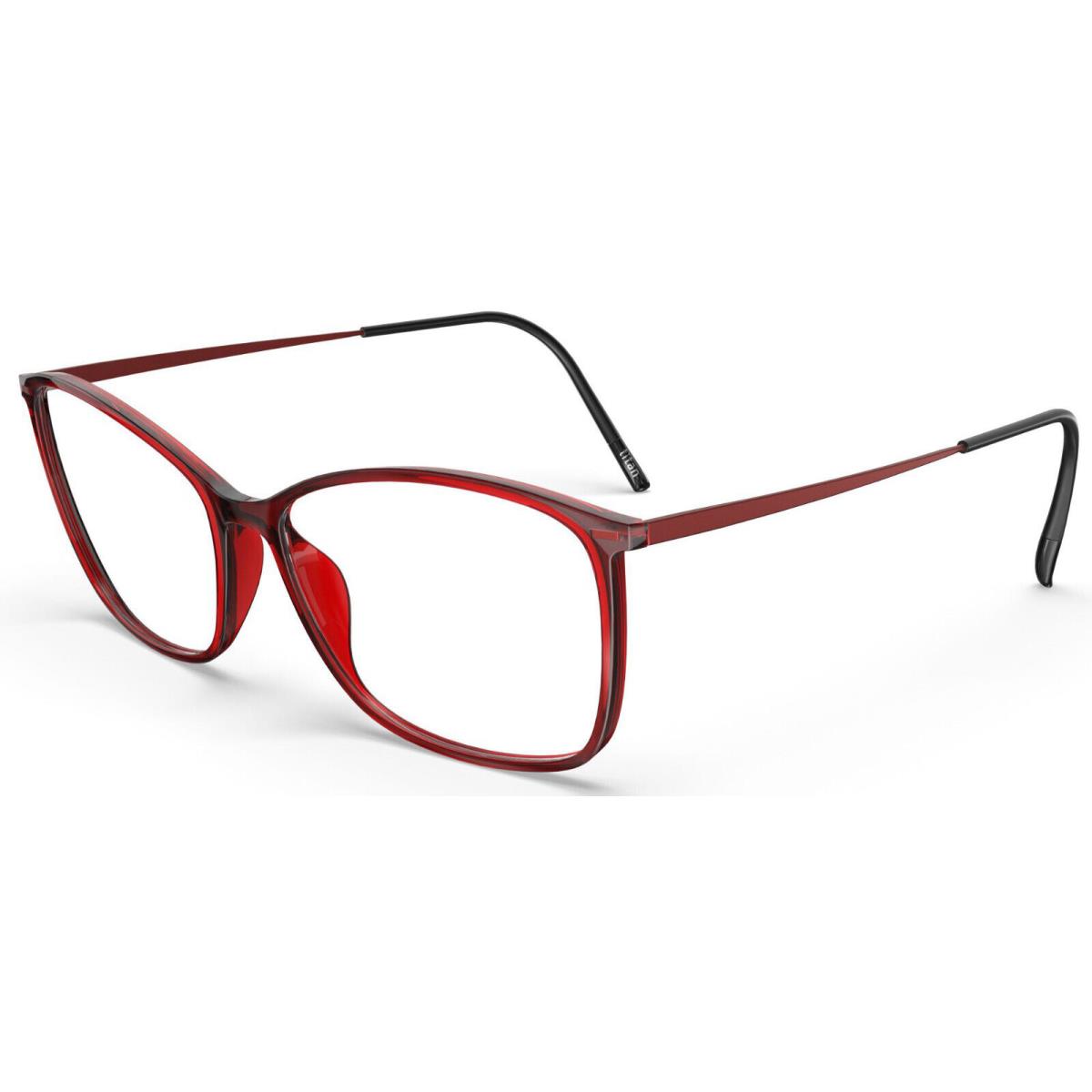 Silhouette Eyeglasses Illusion Lite Cyber Red 53-14-135 1598-3041-53MM