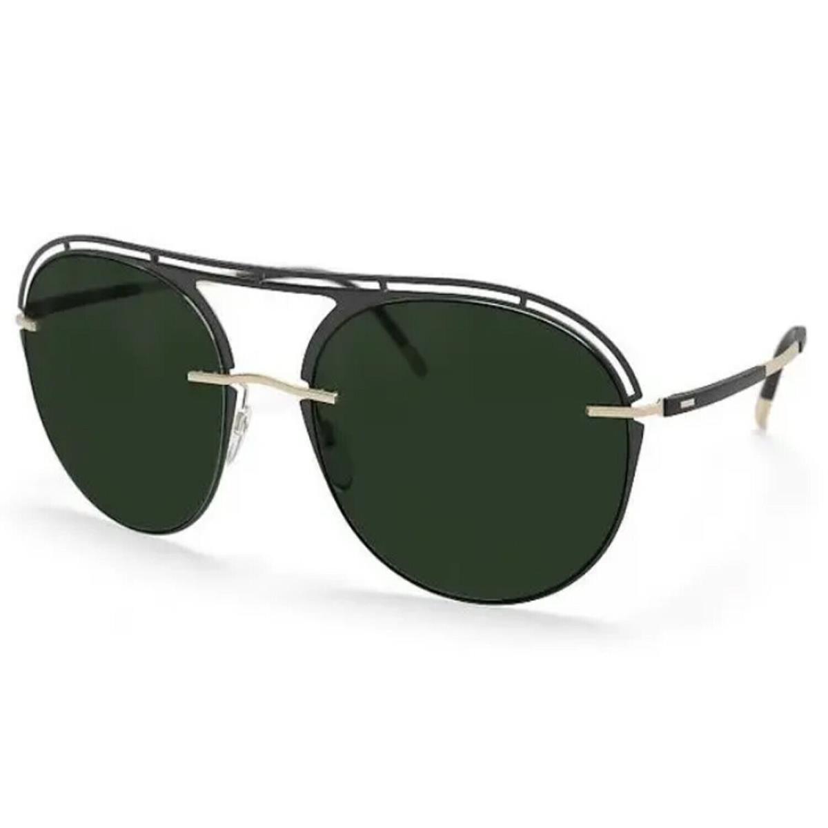 Silhouette Sunglasses Accent Shades 58/19/135 Polarized Green 8724/75-9230