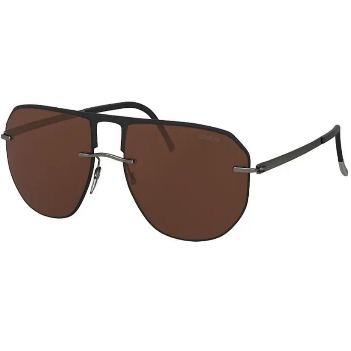 Silhouette Sunglasses Accent Shades 59/17/130 Gunmetal Polarized 8704/75-9040