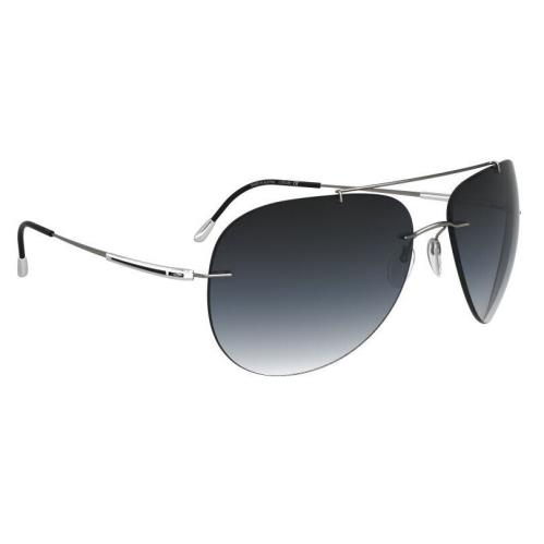 Silhouette Sunglasses Bodensee 62/17/135 Ruthenium Silver Grey Grd 8721/75-6560