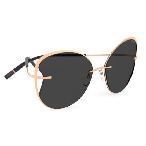 Silhouette Sunglasses Gloriette 58/17/145 Rose Gold Polarized 8173/75-3630