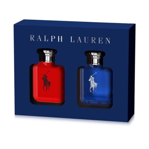 Polo Red End Blue Perfumes Set 15 ml Each One by Ralph Lauren For Men Fresh - Blue , Red