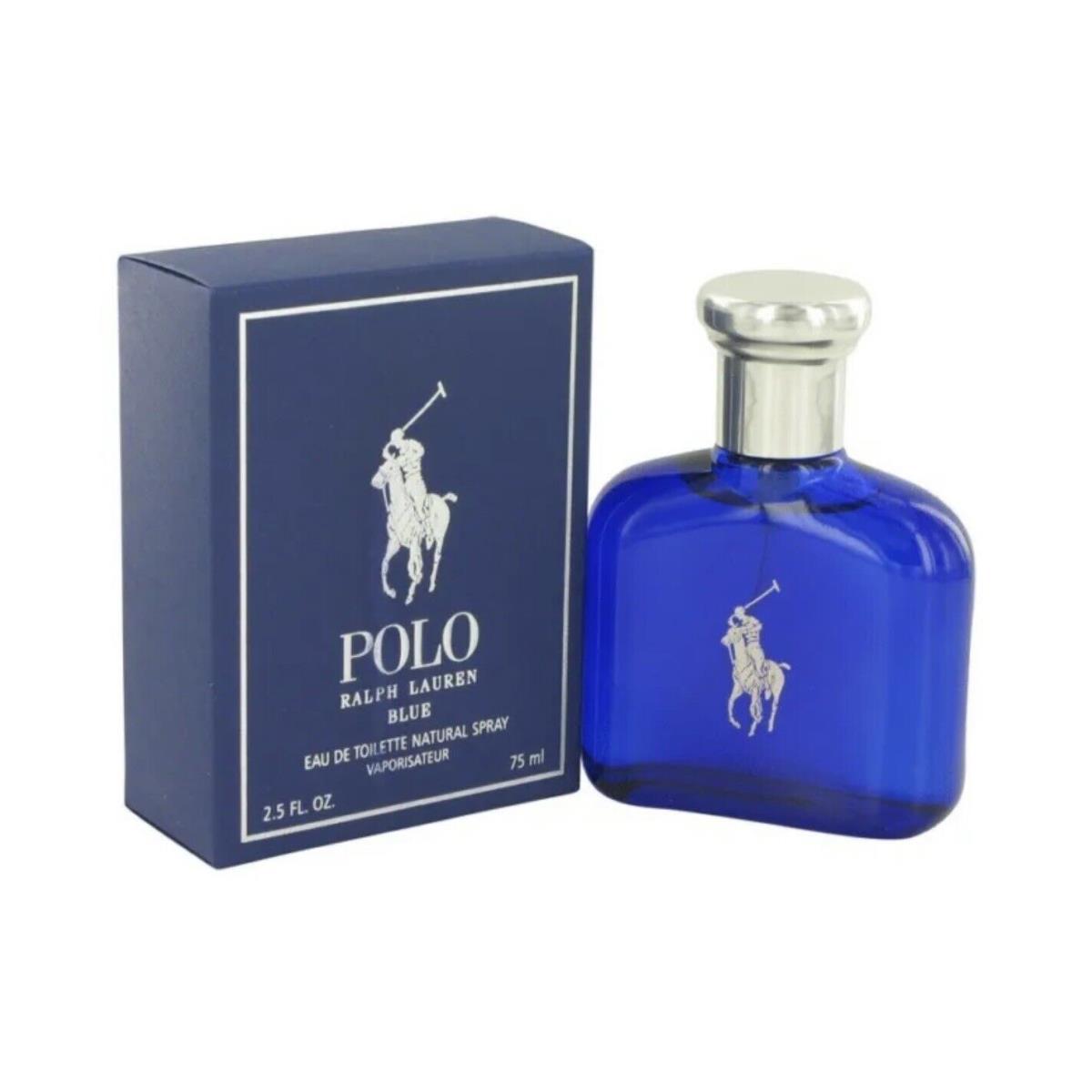 Polo Blue Cologne Perfume Ralph Lauren 2.5 Oz 75 ml Edt Eau De Toilette Spray