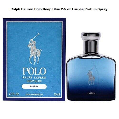 Polo Deep Blue 2.5 oz / 75 ml Ralph Lauren Eau de Parfum Edp Spray